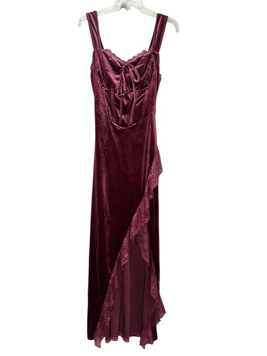 Fashion Nova Dresses & Skirts - NWT Fashion Nova Velvet Dress Sydney Maxi Mauve Corset Bust Size Small